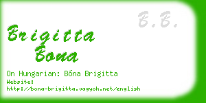 brigitta bona business card